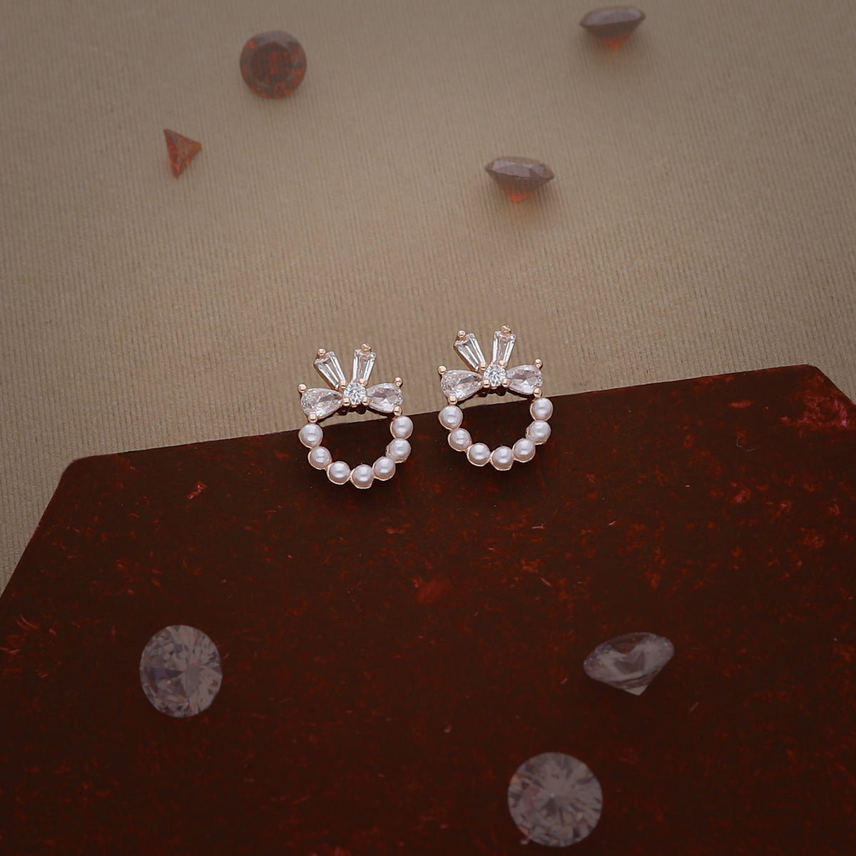 Pearl Bow Earring