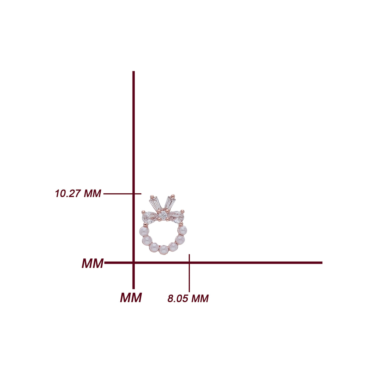 Pearl Bow Earring