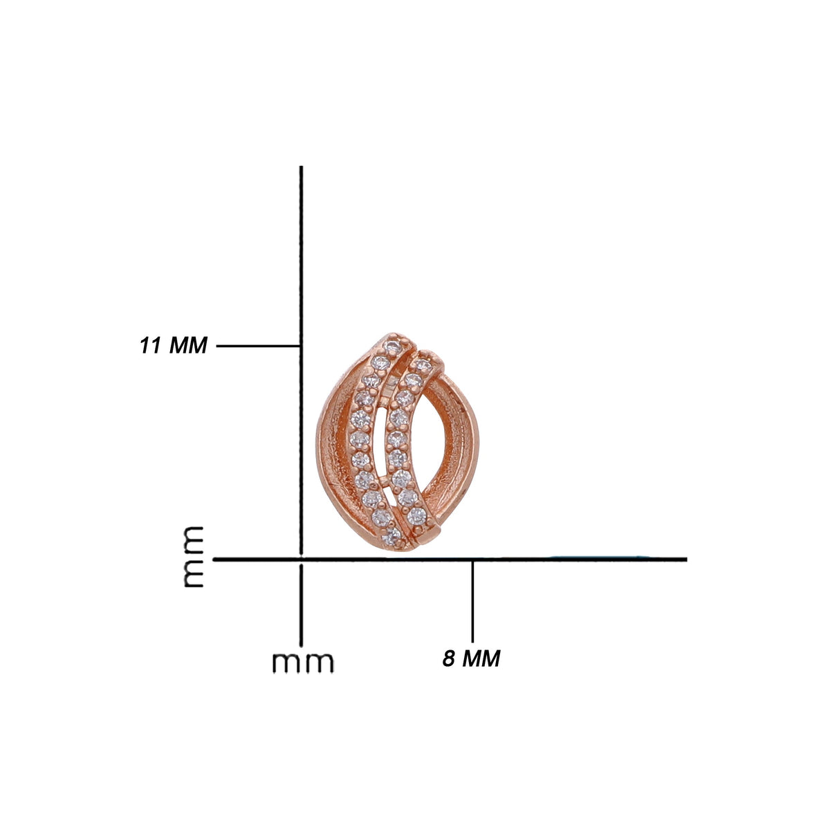 Rose Gold Plated Statement Drop Earrings