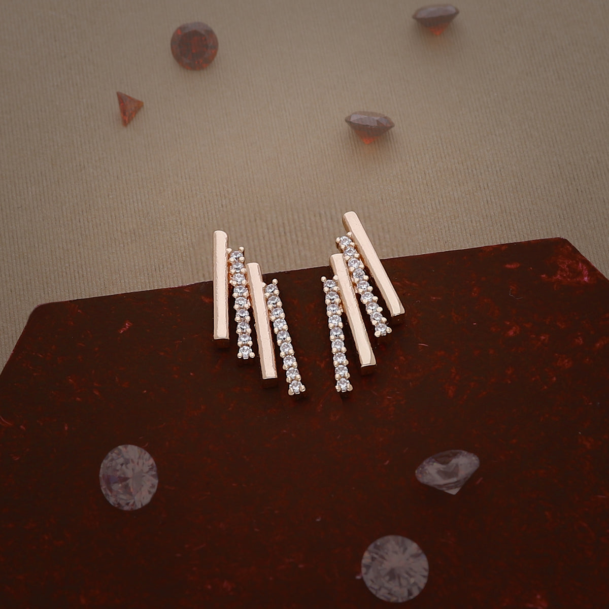 Crystal Bar Earring
