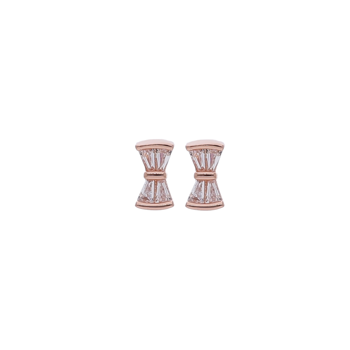 Bow Crystal Stud Earring