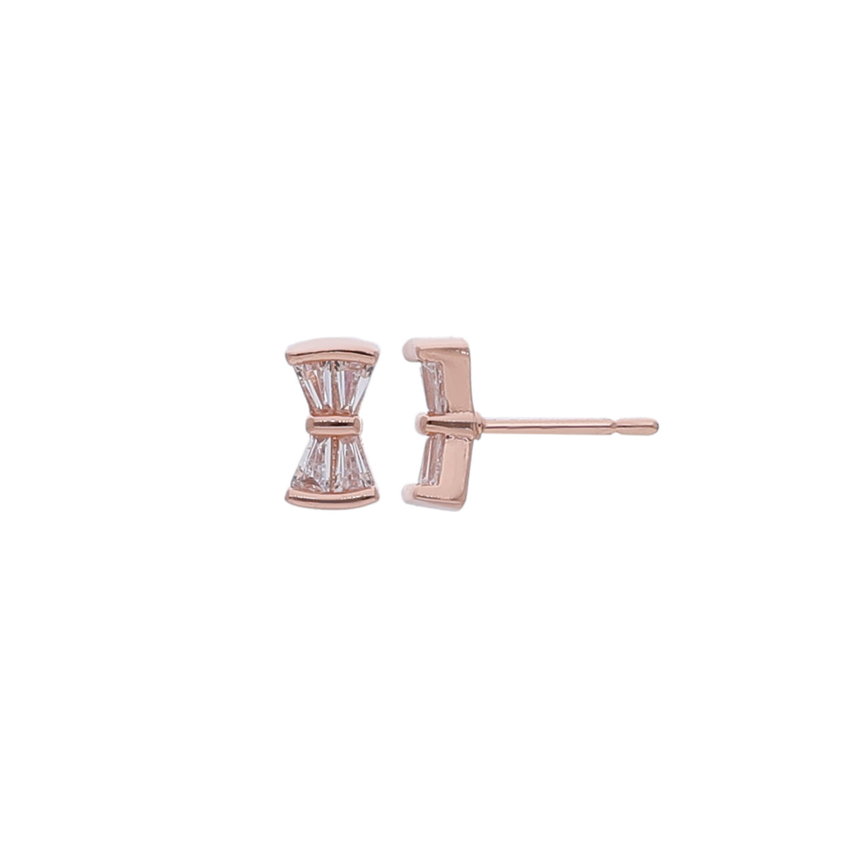 Bow Crystal Stud Earring