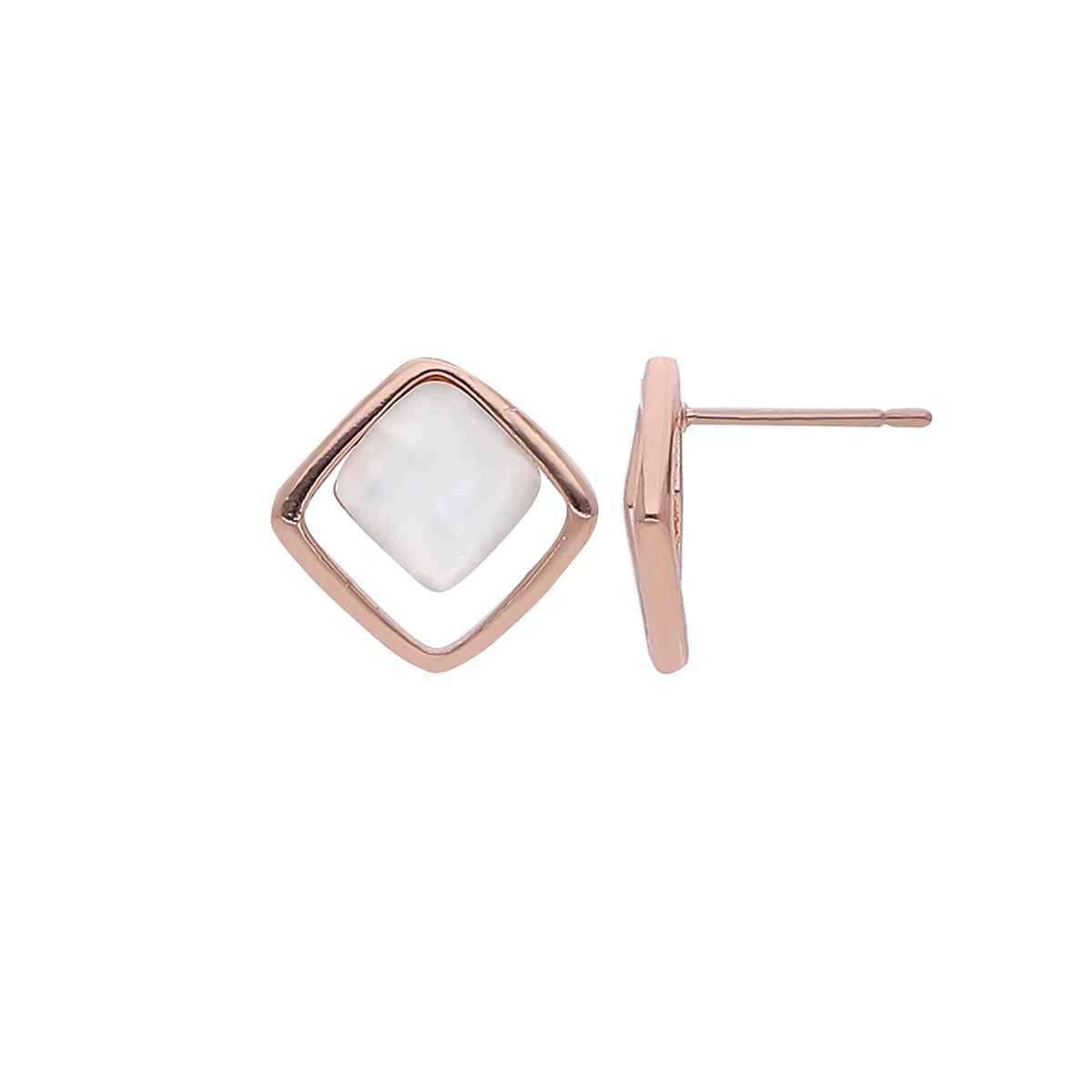 Slim Square Stud Earring