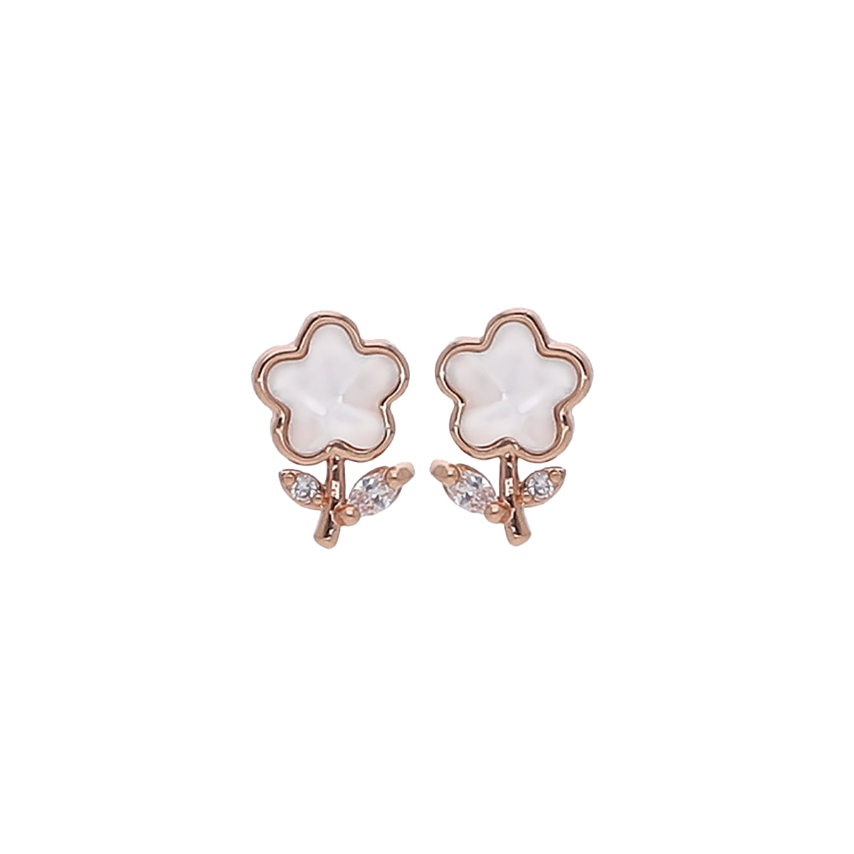 Double Flower Stud Earring
