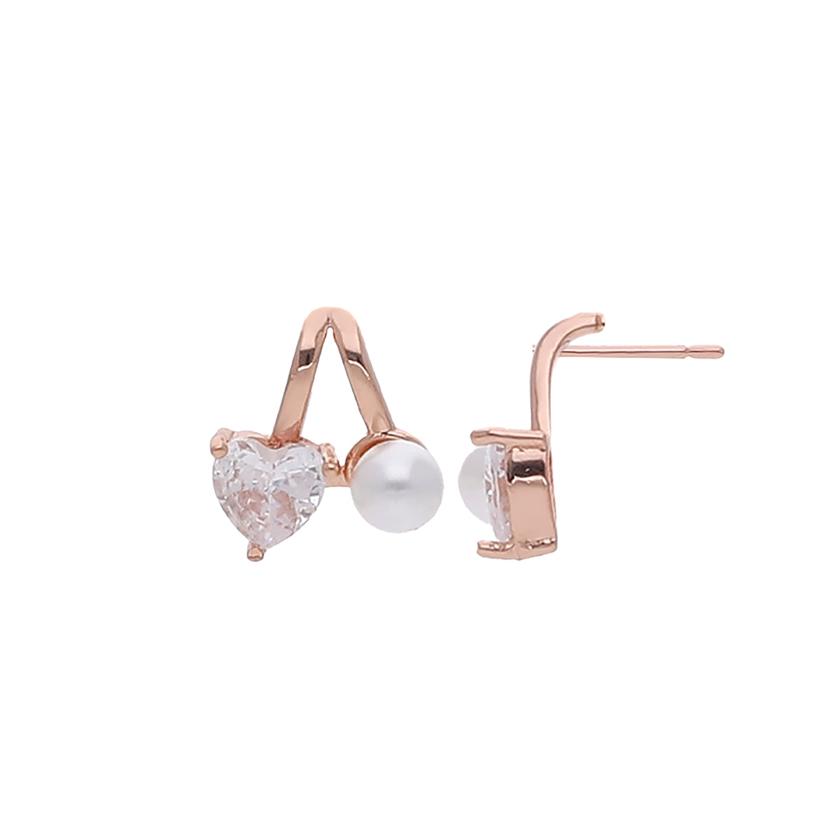 Pearl Heart Earring