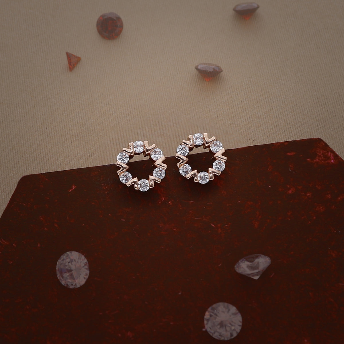 Crystal Ring Earring