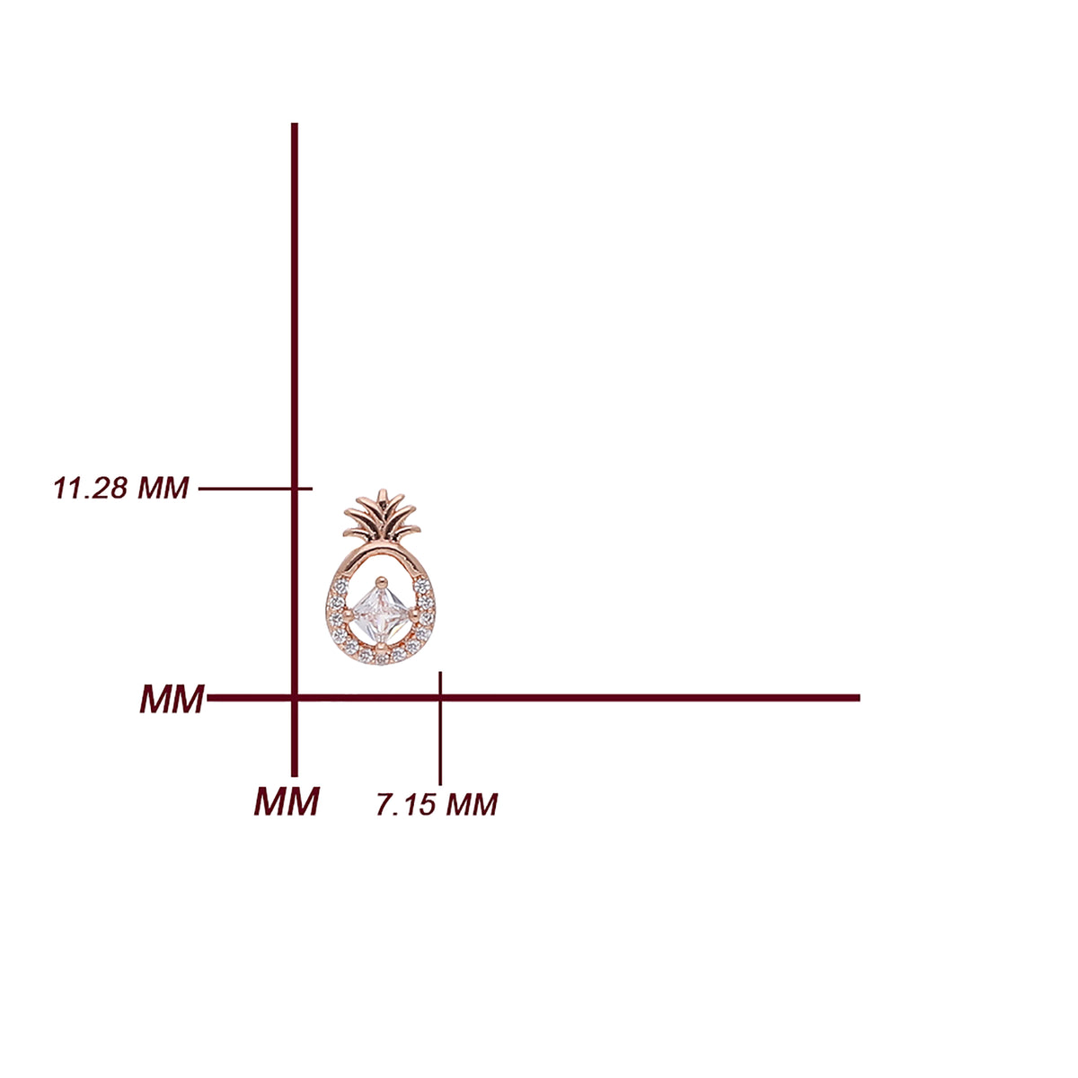Pineapple Drop Earring