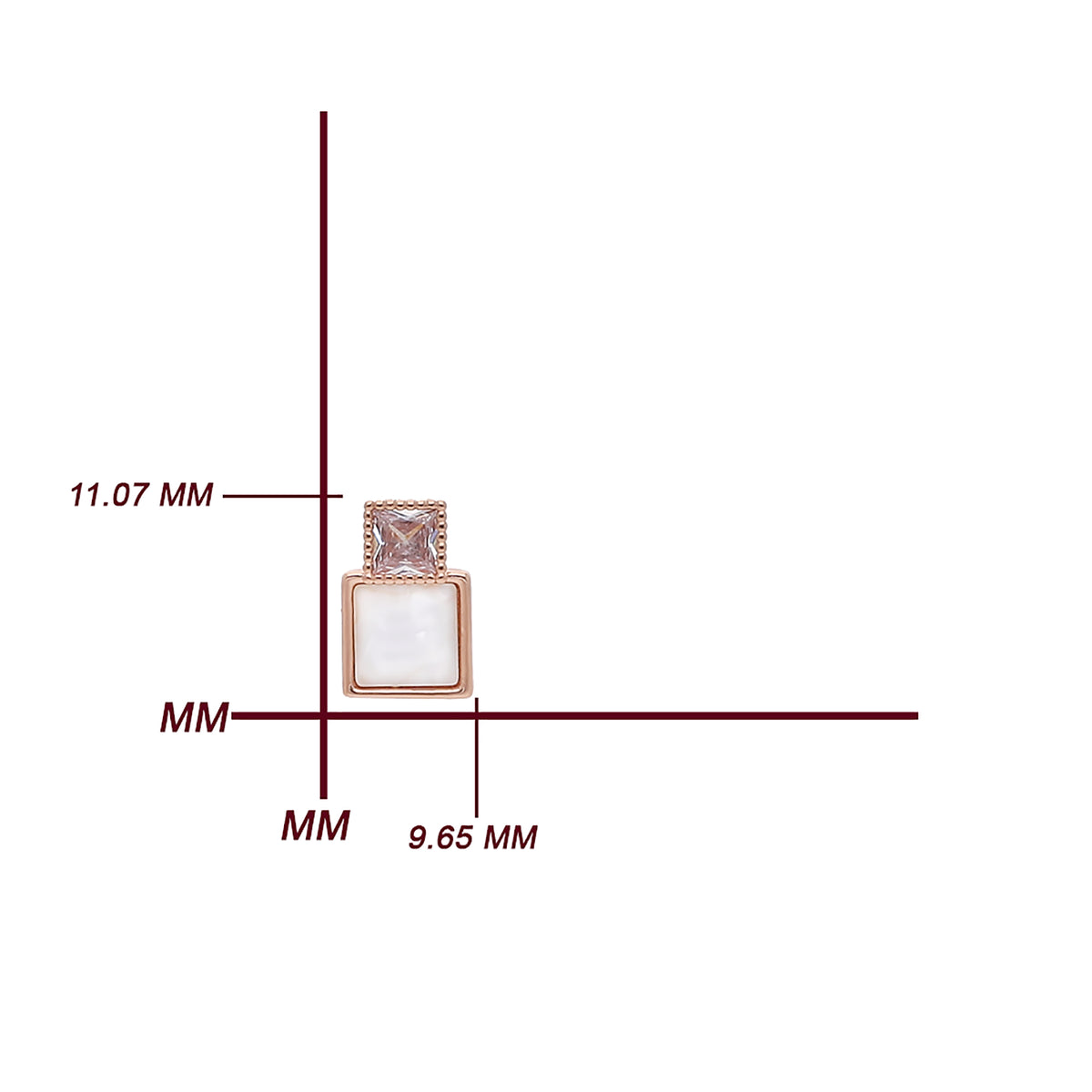 Square Drop Earring