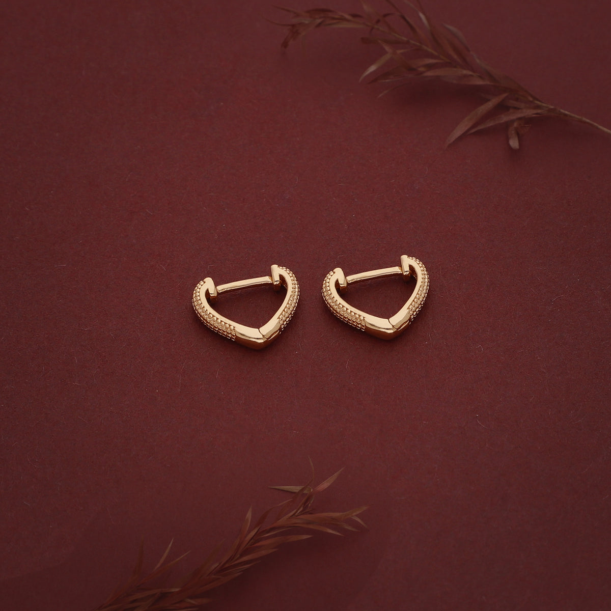 Beaded Crystal Hoop Earring