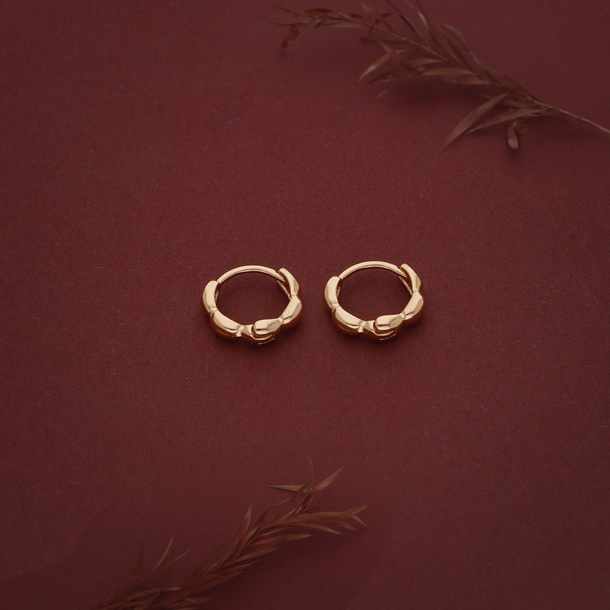 Double Crystal Loop Earring