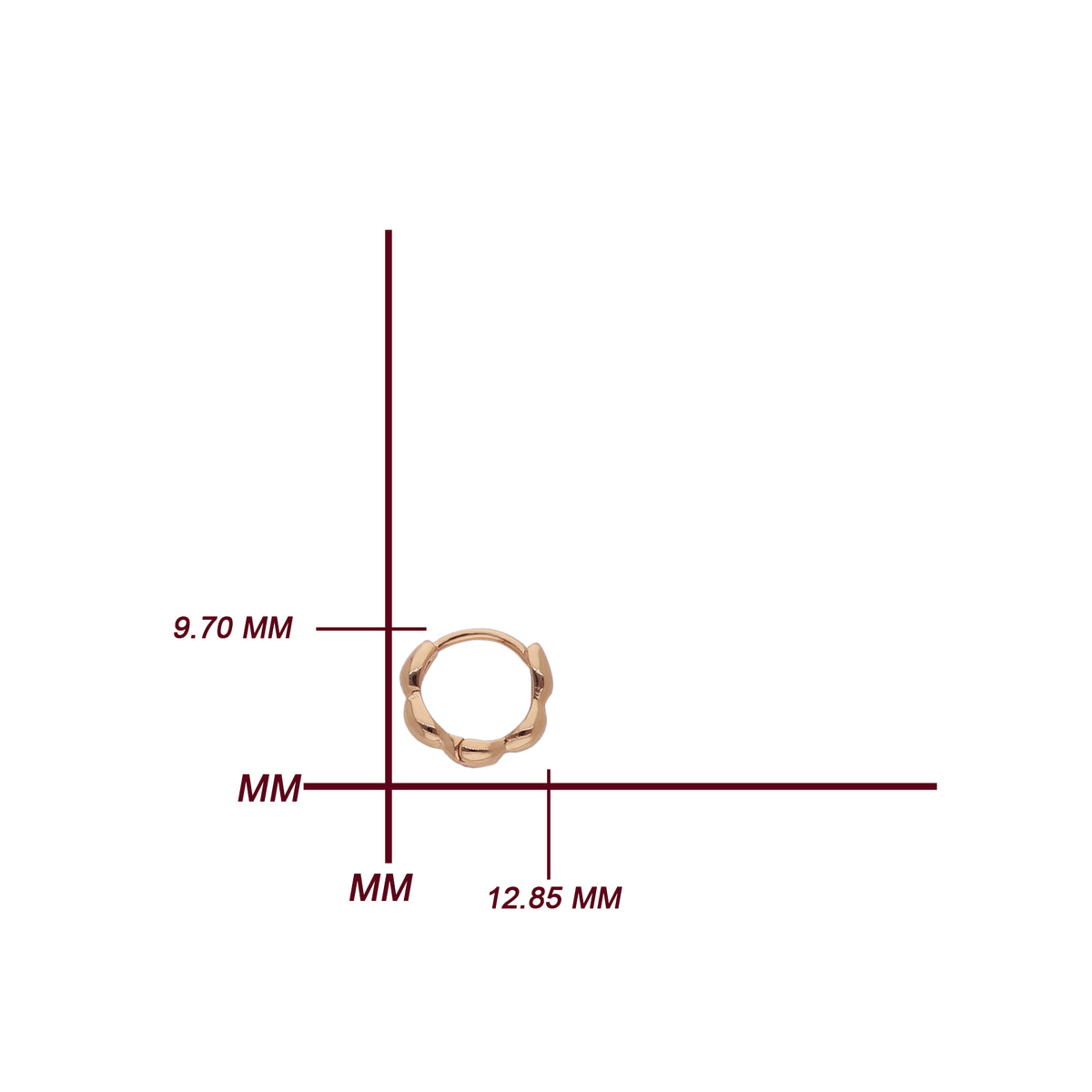 Double Crystal Loop Earring