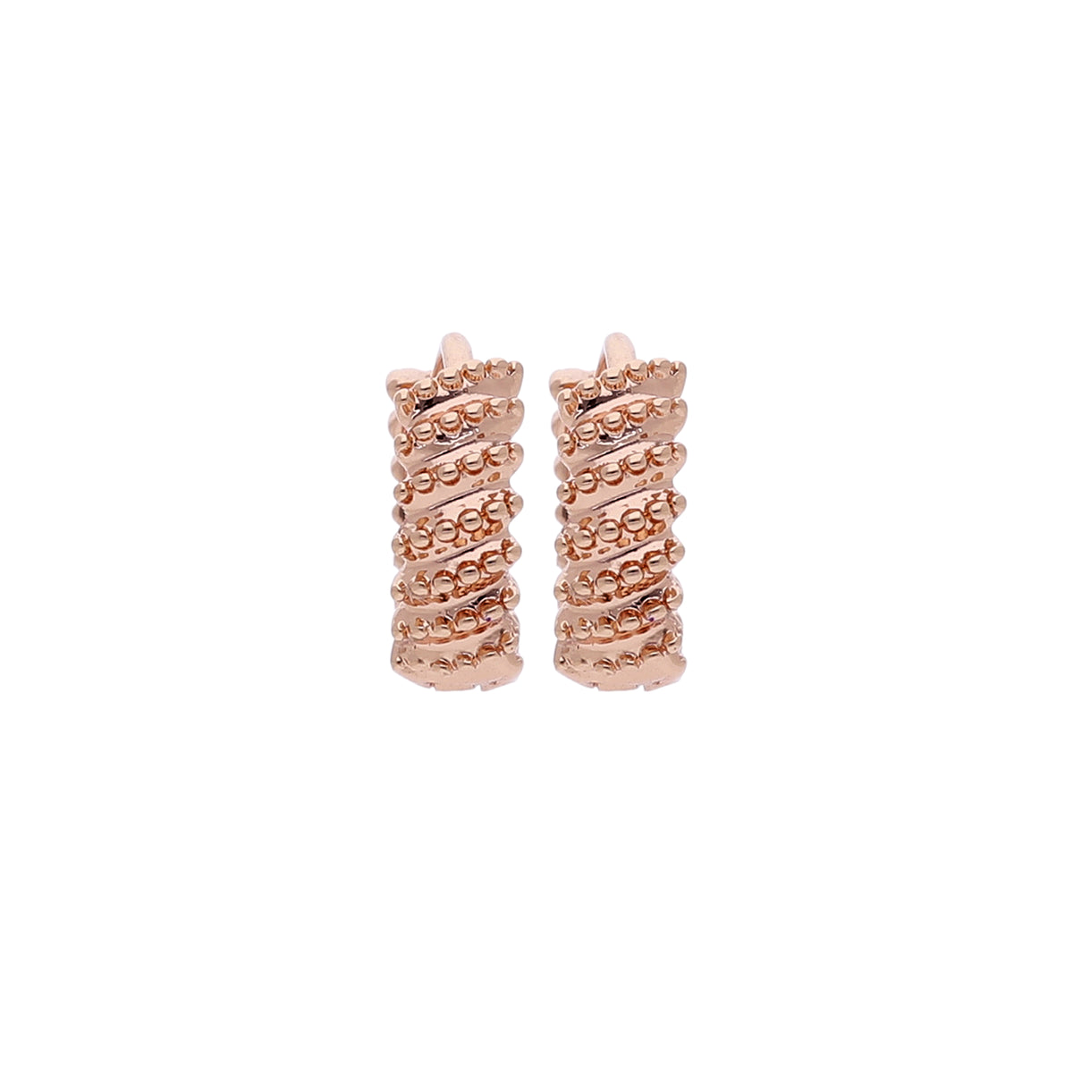 Crystal Basket Hoop Earring