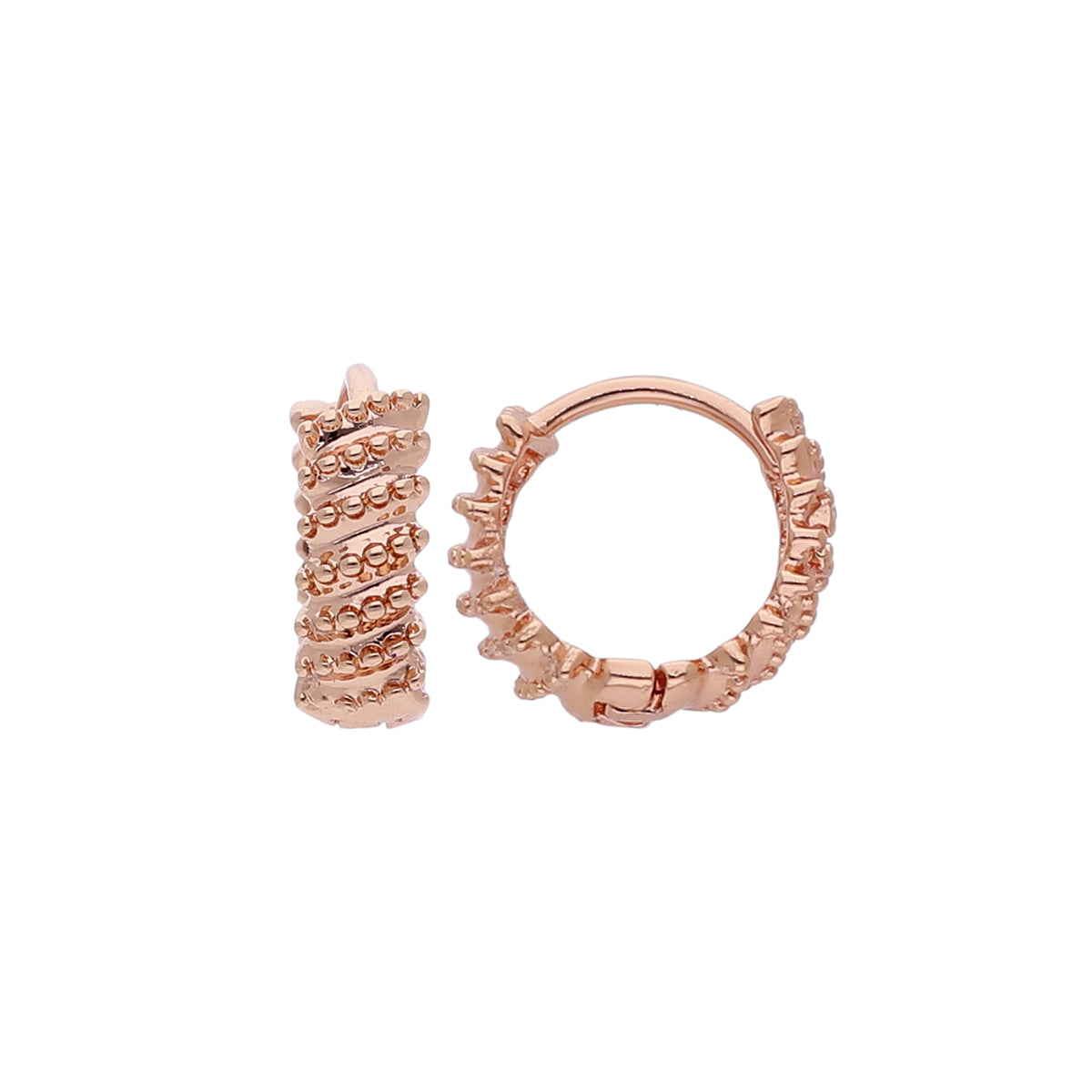 Crystal Basket Hoop Earring