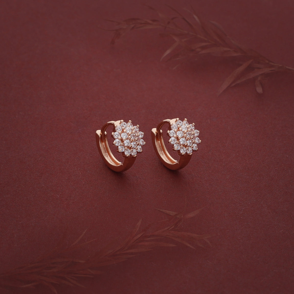 Floral Crystal Earring