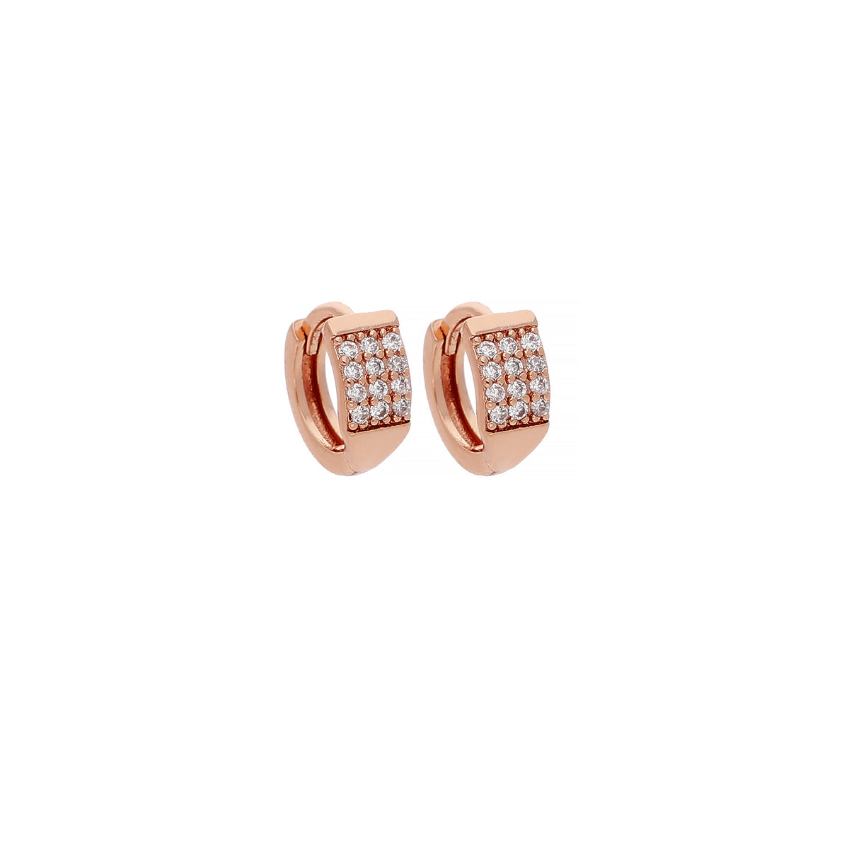 Classic Pretty Cubic Zirconia Hoop Earrings