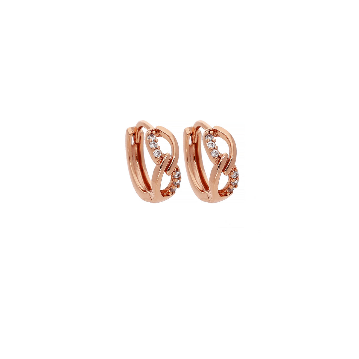 Classic Dainty Cubic Zirconia Hoop Earrings