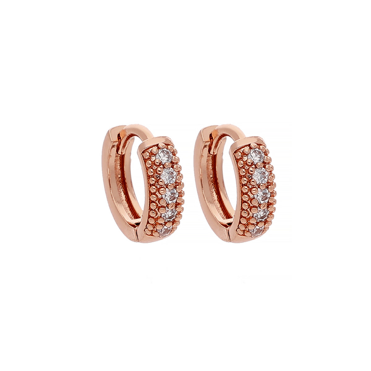 Rose Gold Plated Minimal Earrings
