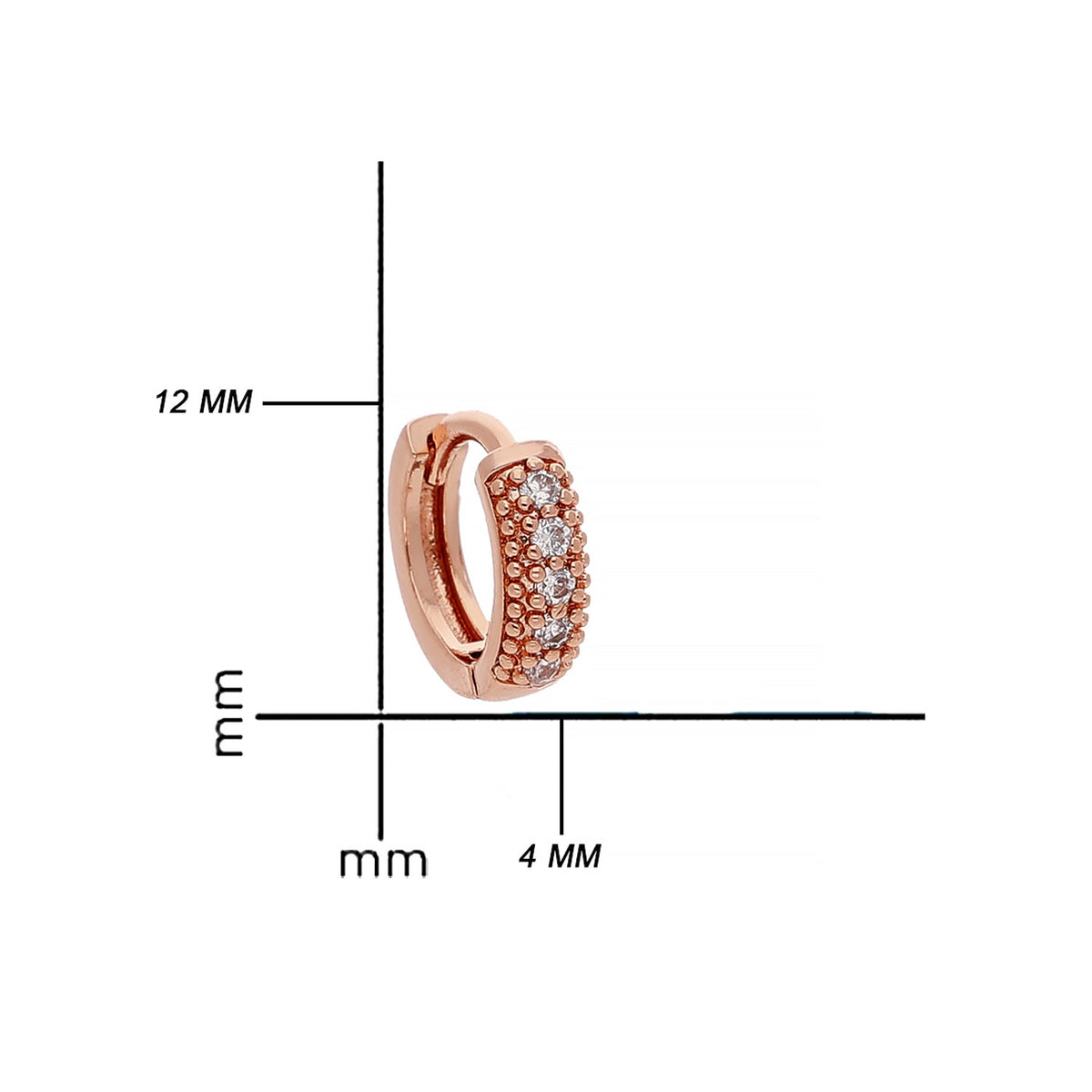 Rose Gold Plated Minimal Earrings