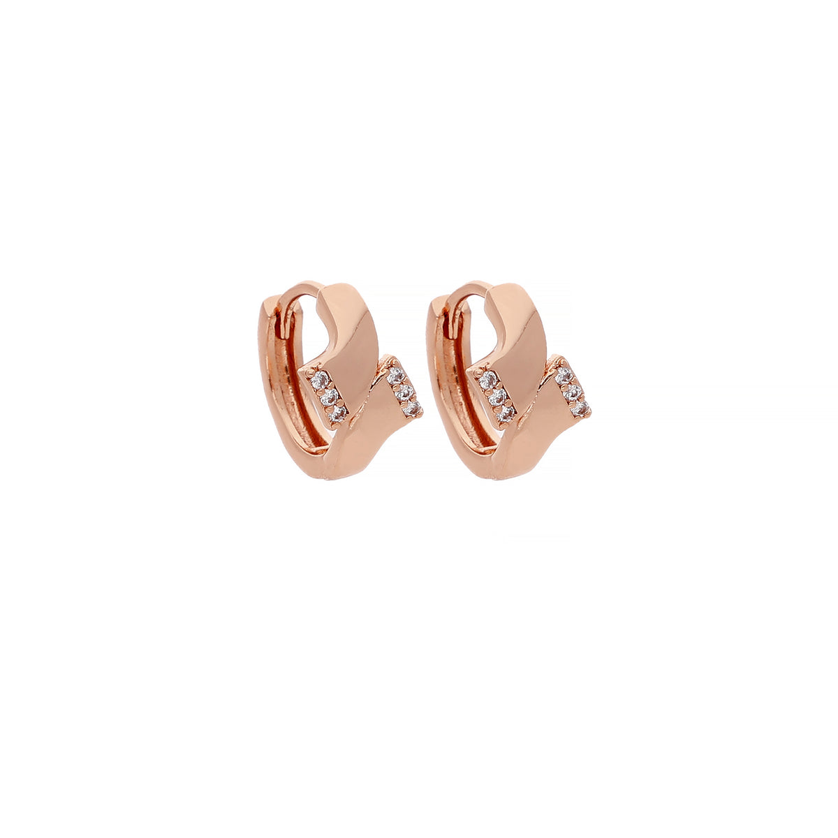 Rose Gold Plated Festive Earrings