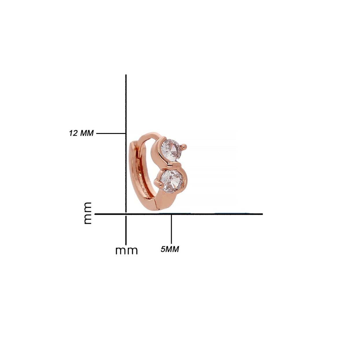 Rose Gold Plated Designer Earrings