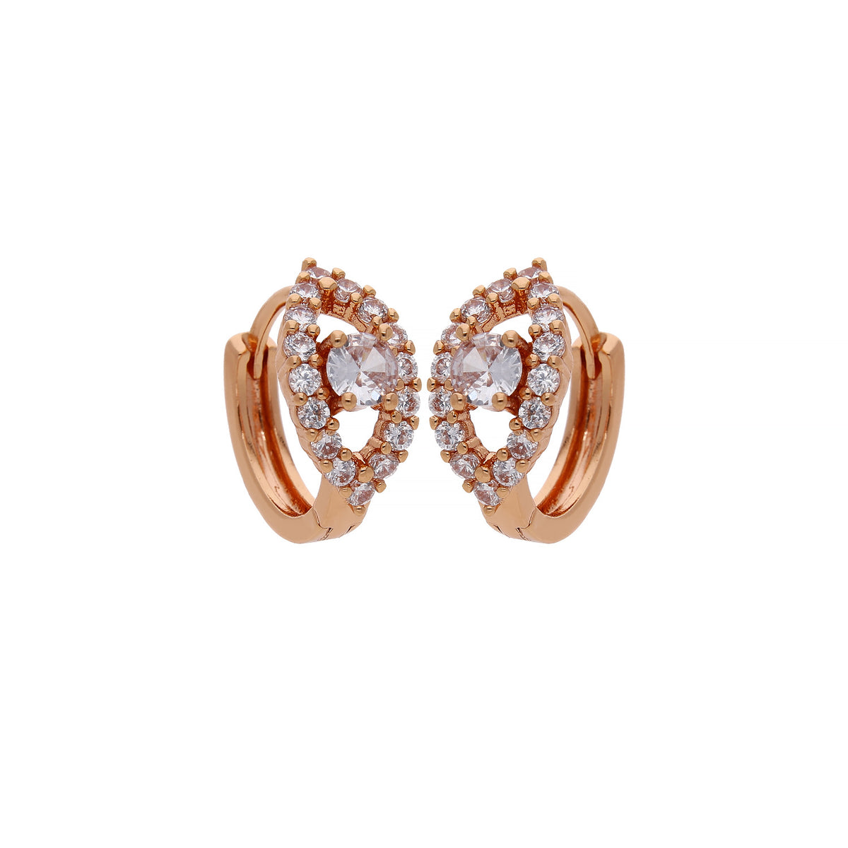 Dainty Floral Hoop Earrings