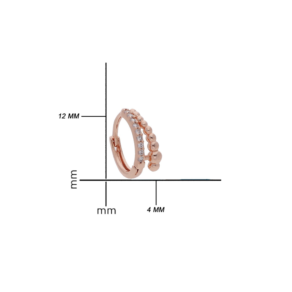 Rose Gold Plated Statement Earrings