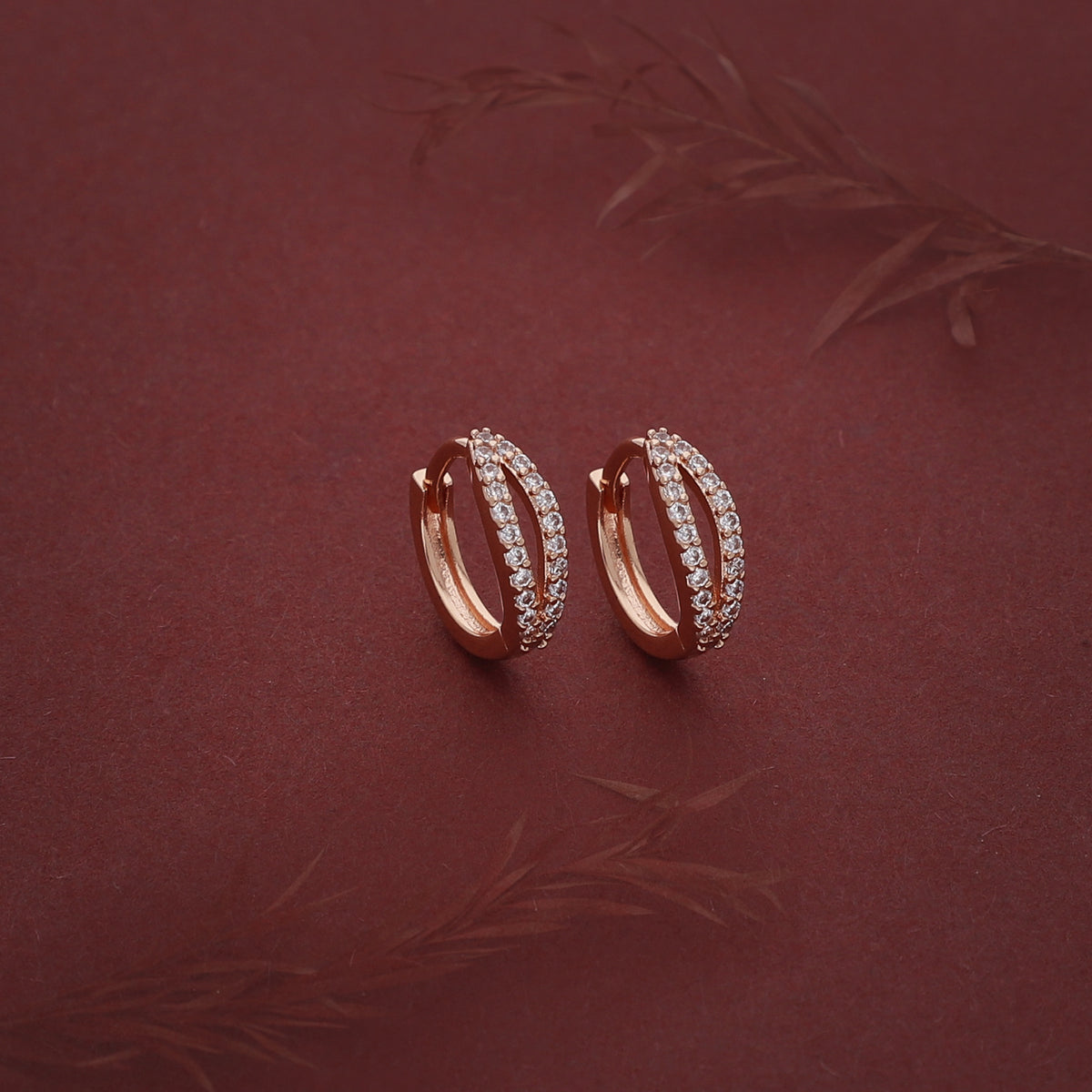 Rose Gold Hoop Earring