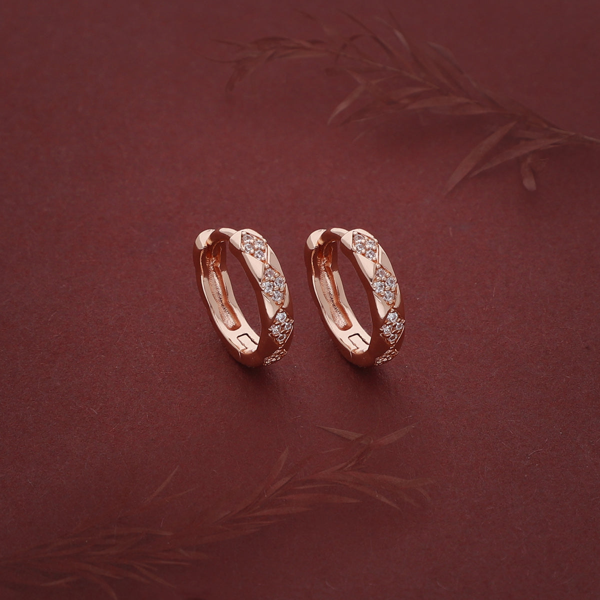 Crystal Double Hoop Earring