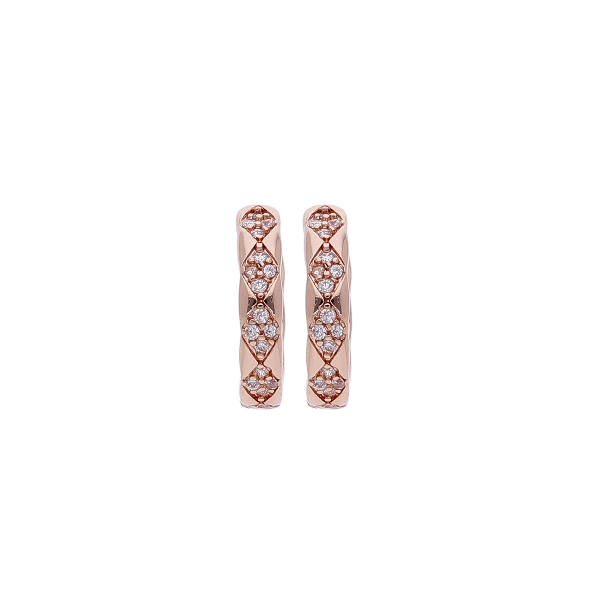 Crystal Double Hoop Earring