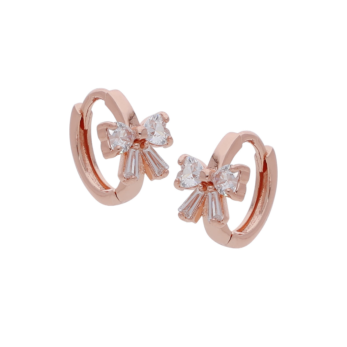 Rose Gold Plated Floral Earrings