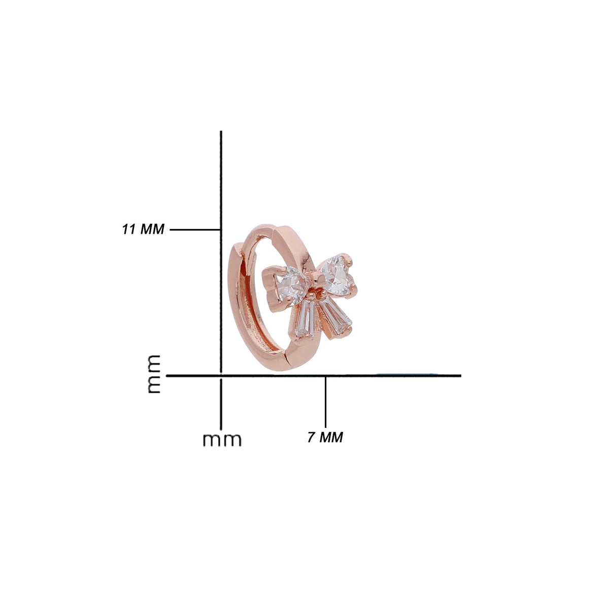Rose Gold Plated Floral Earrings