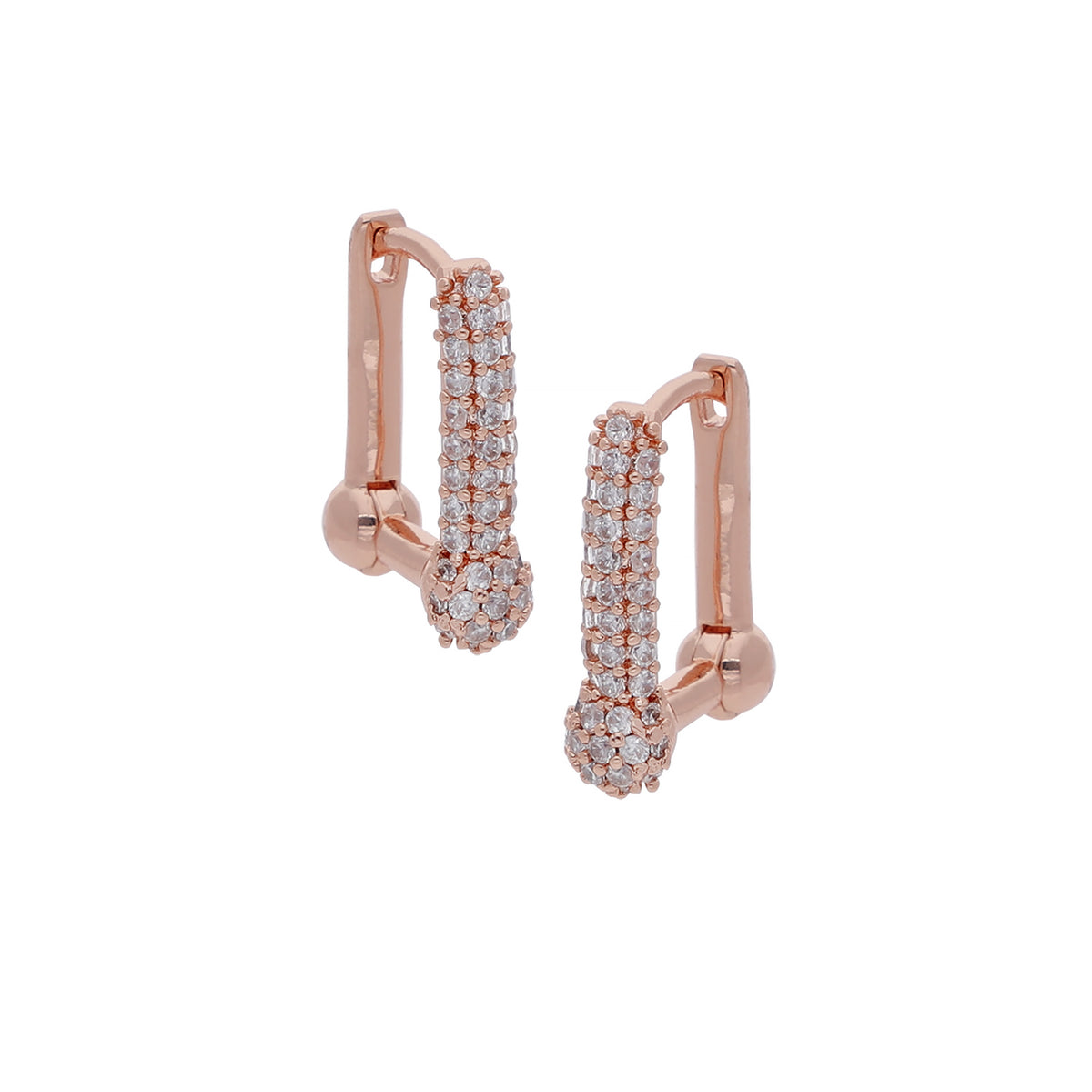 Rose Gold Plated Classic Designer Earrings