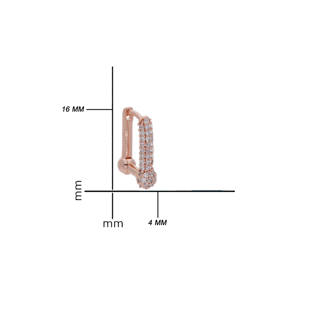 Rose Gold Plated Classic Designer Earrings