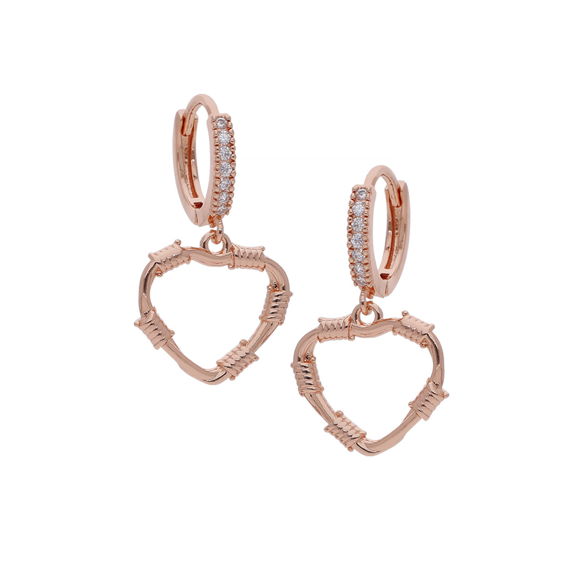 Rose Gold Plated Classic Delicate Earrings