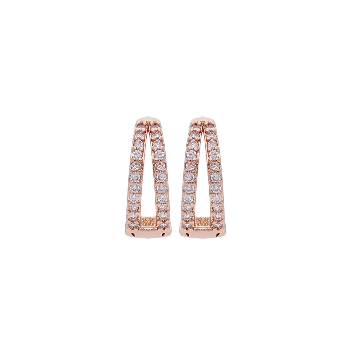 Crystal Edge Hoop Earring