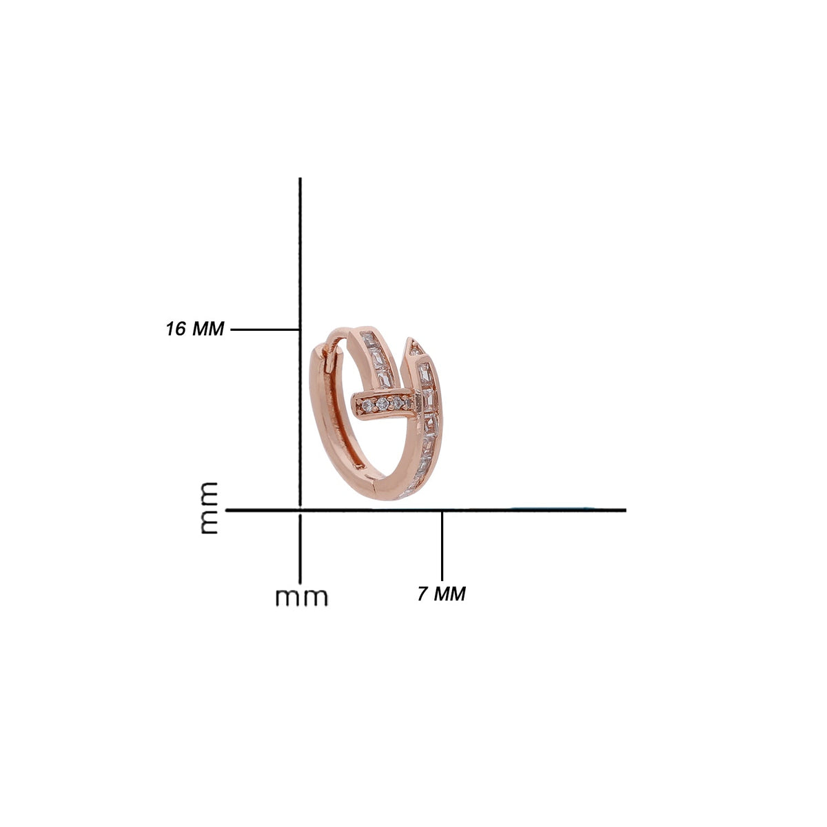 Rose Gold Plated Classic Floral Earrings
