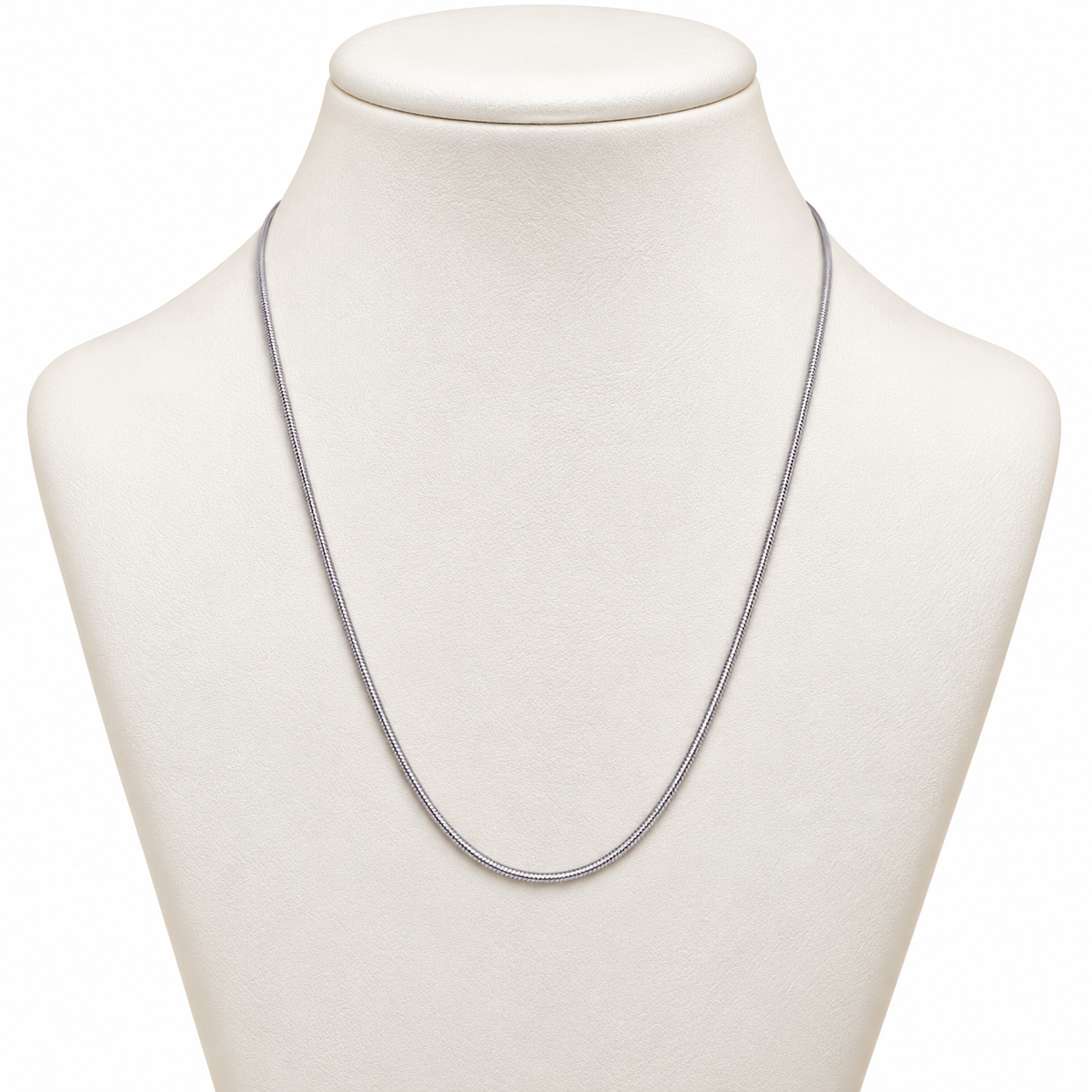 Silver Tone Minimal Chain Necklace